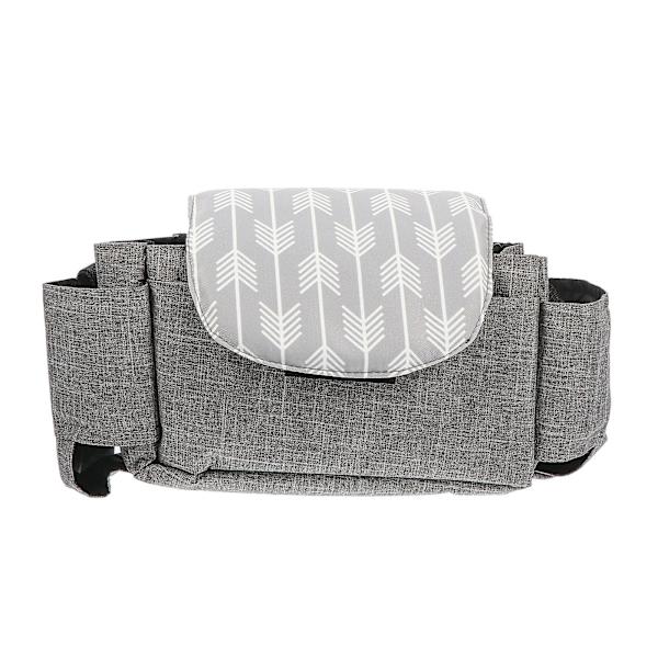 1 stk Universal Barnevognspose Bleorganiserpose Barnevognstilbehør Pose Grå 35X8X3cm Grey 35X8X3cm