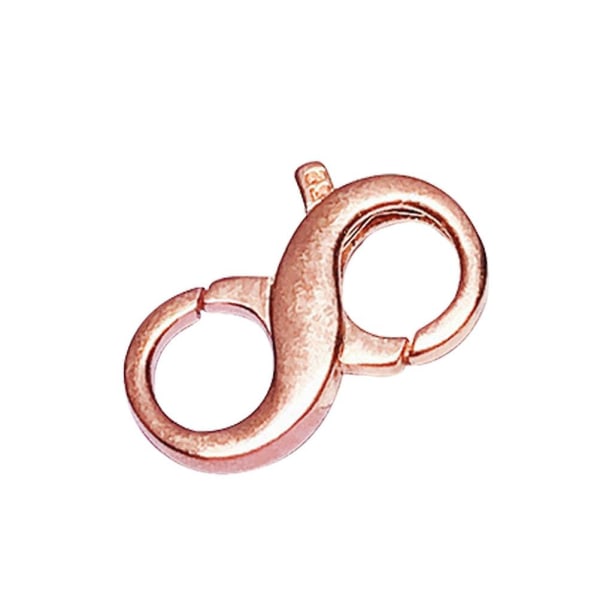 Jewelry Lobster Clasp Necklace Clasp Converter Double Opening Clasps ConnectorRose Gold0.3X0.87X1.27CM