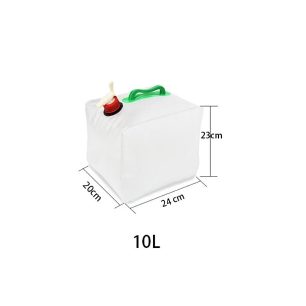 Foldbar Vandpose Portabel Vandpose med Stor Kapacitet Stor Beholder Kedel Plastikspand Campingudstyr Tilbehør 10L