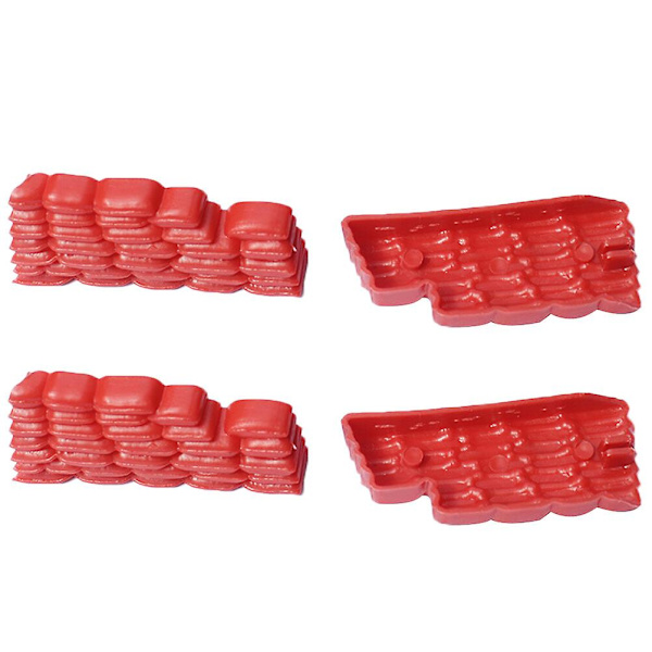 50 st Sandpåsar i Plast Modell Sandpåse Leksak Sandpåse Modell Plast Militär Leksak Röd 6,4X3 cm Red 6.4X3 cm