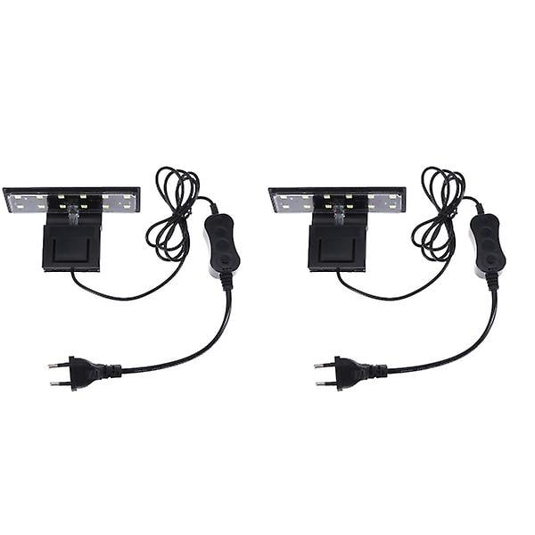 2 stk Højtydende LED Akvarie Lys Høj Lysstyrke Energibesparende Lampe Planter Vokse Lys Kreativ 2pcs