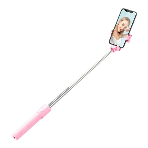 Utvidbar Monopod Stativ Trådløs Fjernutløser Selfie Stick for Mobiltelefon Teleskopisk Selfie Stick (Mørkegrønn)