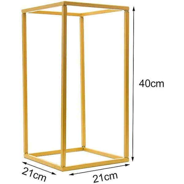 Set med 2 Geometriska Kolonnformade Vasblomkrukor Dekoration Bröllopsfest Dekoration