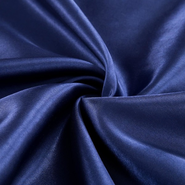 Satin Pudebetræk Til Hår Og Hud, 2-pak - Standard Størrelse Pudebetræk - Satin Pudebetræk Med Konvolutlukning Blå20  x 26 Navy 20  x 26