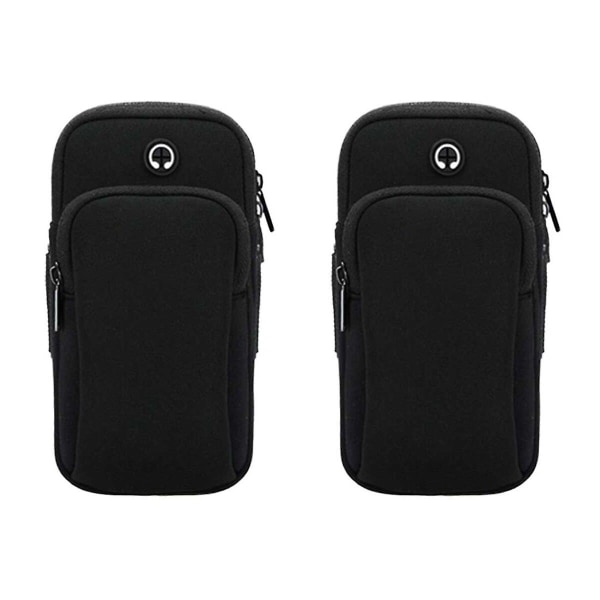 3pcs Sports Arm Bag Portable Multifunctional Armband Pockets Wrist Cellphone Money Keys Cards Holder