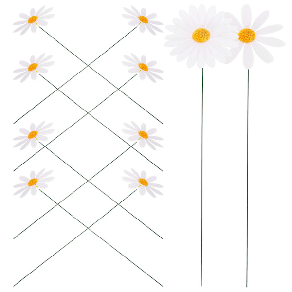 10 kpl Daisy-koristeita Puutarha-aita-koriste Daisy-aidoista Daisy-tikku Puutarha Daisy-koriste 40x9cm 40x9cm