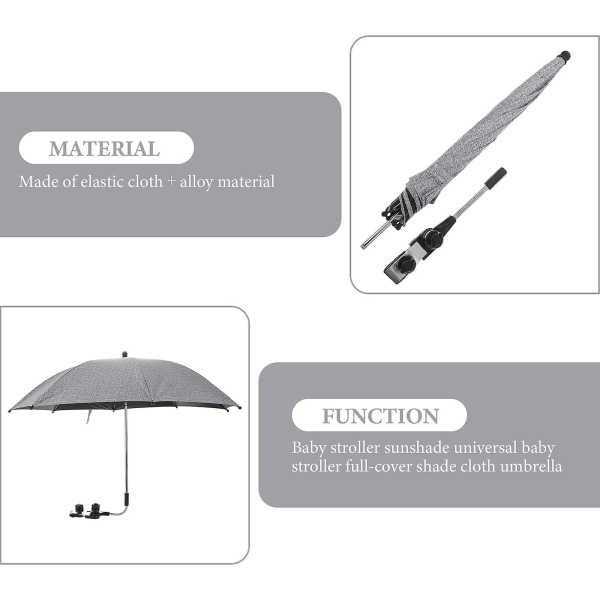 Baby Sun Shade Baby Pushchair Umbrella Clamp- Shade Umbrella Sun Umbrella Pram Baby Beach Chair Suns