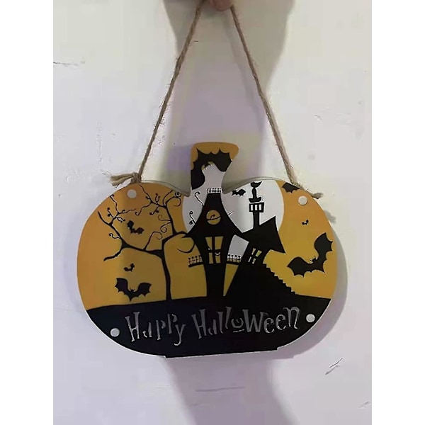 Halloween-koriste, Festivaalitunnelman Koriste, Riippuva Yövalo Kauhu Kurpitsa, Haamu, Noita. (kurpitsa) (paristot eivät sisälly)