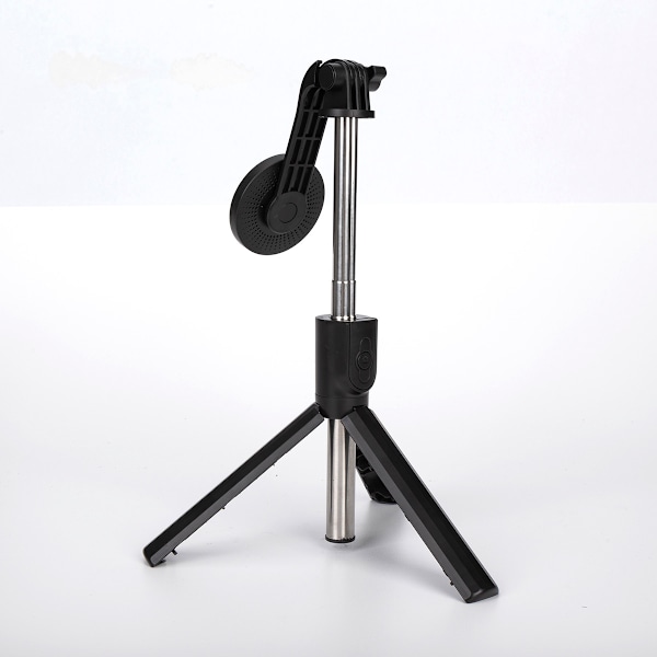 Justerbart mobiltelefonstativ Selfie Stick Trådløs fjernkontroll 360 graders mobiltelefonholder_xrzi black