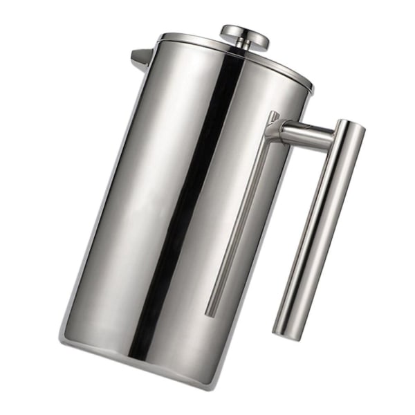 Kaffepress i rostfritt stål Multi kaffekanna Hushållsvattenkokare (800 ml) Silver800 Silver 800ml