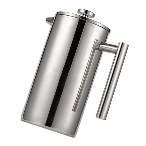 Rustfrit Stål Kaffe Presse Multifunktionel Kaffe Pot Hustand Te Kedel Infuser (800ml)Sølv800 Silver 800ml