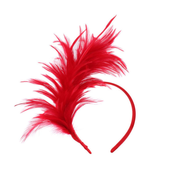 Fascinator-Hatter for Kvinner Fjær Hodebånd Kentucky Hodeplagg Gatsby Derbyhatt for Cocktail Bryllup Te Party