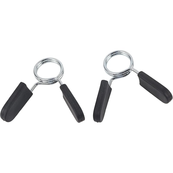 Hantelstång Fjäderlås, Standard 25mm Hantelstång Gym Viktstång Hantellås Fjäderlås För Yoga Träning 4-pack Svart