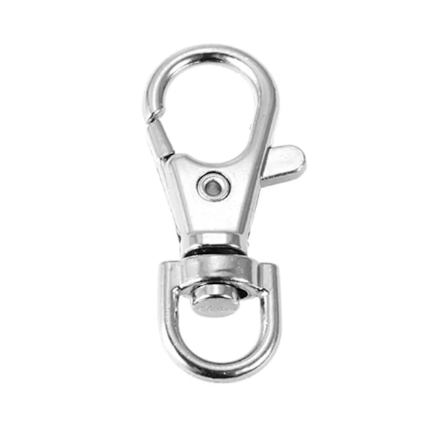 Nøkkelringkroker med nøkkelringer, metalldreibare hummerklo-spenner, for nøkkelringklips lanyard, smykkeproduksjon, håndverk