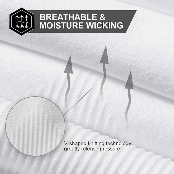 2 Par Solbeskyttende Kølende Armsleeves til Mænd og Kvinder, UPF 50 Armsleeve Hvid White