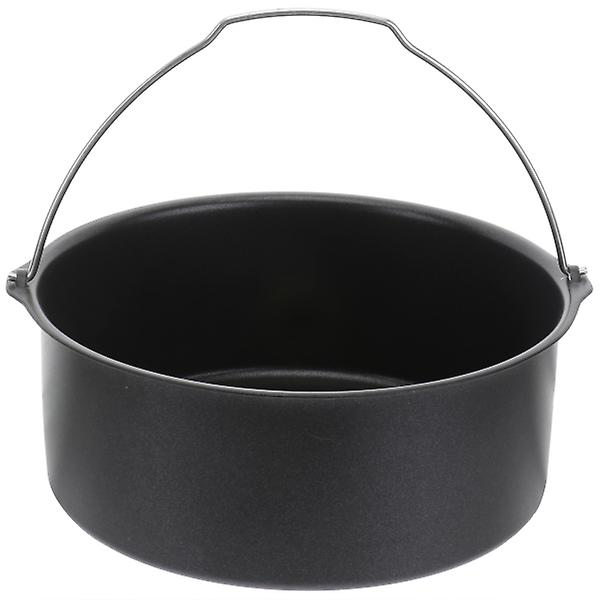 1 st Air Fryer Tillbehör Bakform Kakform Pizzapan Grillgryta Köksredskap Köksgadget För Hemmet Black 20X19X8cm
