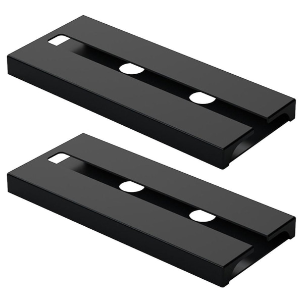 2 st Underhyllsglas Kopparhållare Köks Plast Goblethållare Punchfri Hängande Vinglasställ Svart 25.3X11CM Black 25.3X11CM
