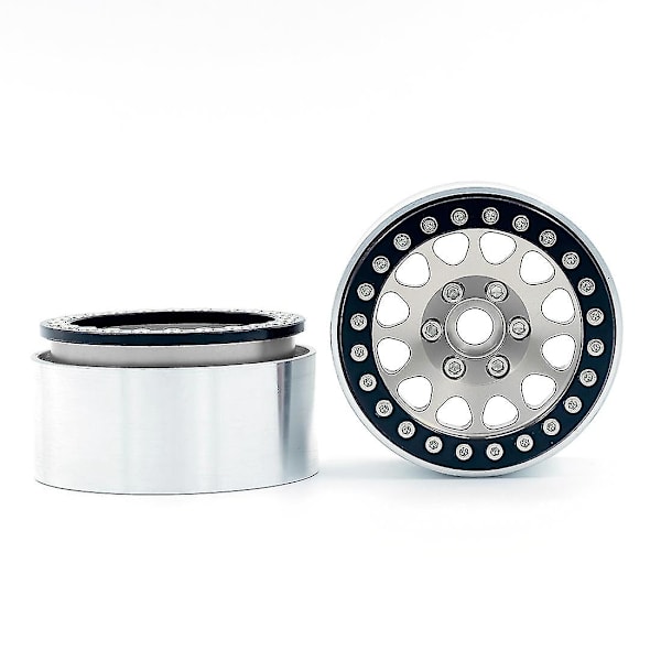 4 stk Metall Beadlock 1.9 Hjulnav Hjulfelg Kompatibel Med 1/10 Rc Crawler Bil Traxxas Trx4 Rc4wd D90 Axial Sc