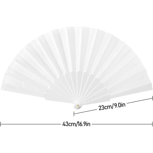 Sett med 20 bryllupsvifter, plast, hvite, for bryllupsposer