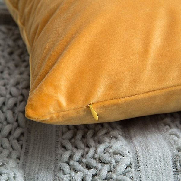 Sett med 2 fløyels putetrekk Dekorative sofa putetrekk Supermyk myk komfortabel dekorasjon Hjem Stue Soverom For sofa 35x35cm Mørk Grå