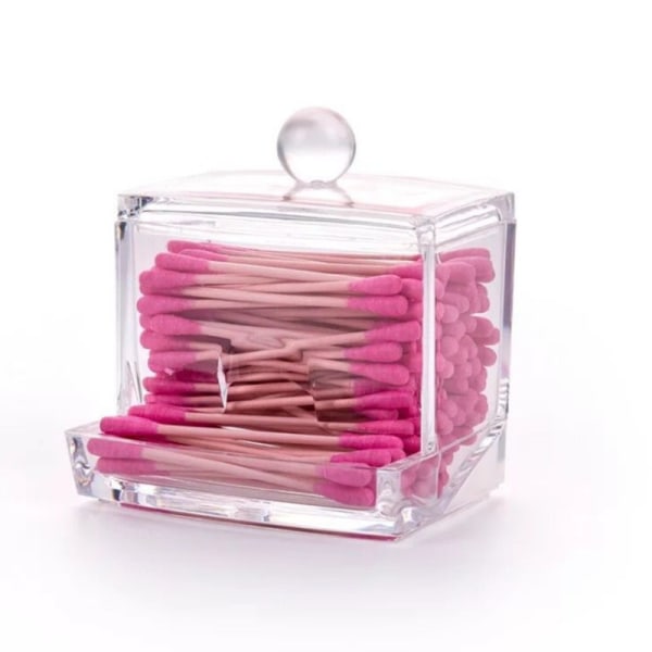 Bomullsdott-holder, Bomullsdott-dispenser, Baderom-beholder, Oppbevaringskrukke, 1 stk