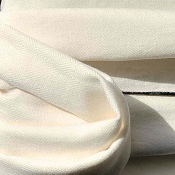 Sommertørklæde En overdimensioneret lang lys linned strandgaze sjal Ris hvid Rice white