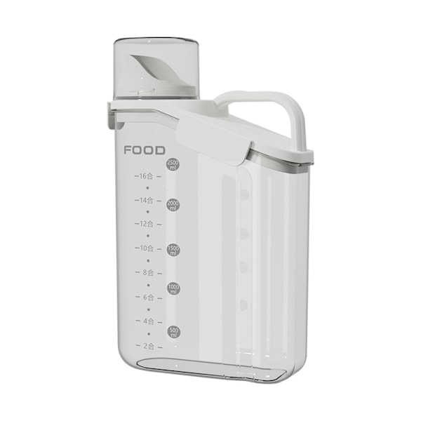 Fuktsikker forseglet krukke for husholdningskjøkken, stor størrelse, transparent, ferskvarebevaring, hellbar tørr matlagringstank med lokk_xrzi Blue-1500ml