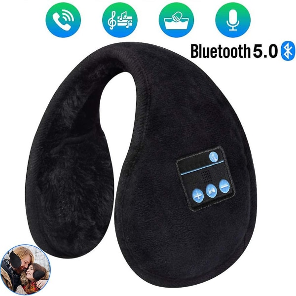 Bluetooth hörlurar hörlurar öronvärmare, present till män kvinnor barn jul, Bluetooth trådlösa musik hörlurar headset med mikrofon för vinst