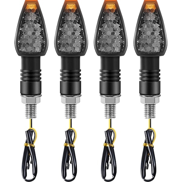 /Ryi/ 4 stk. motorsykkelblinklys 14 LED 12V Motorsykkel LED Blinklys