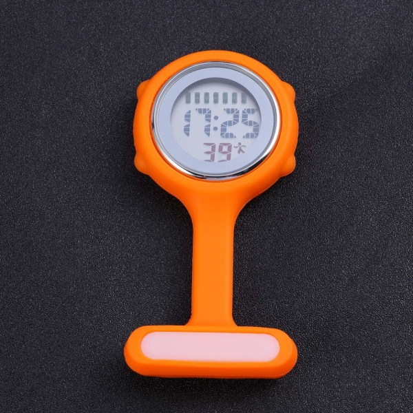 Digital Nurse Watch: Silikonfodral Case Watch Watch Brosch Hanging Nurse Lapel Watch Multifunktionell digital watch