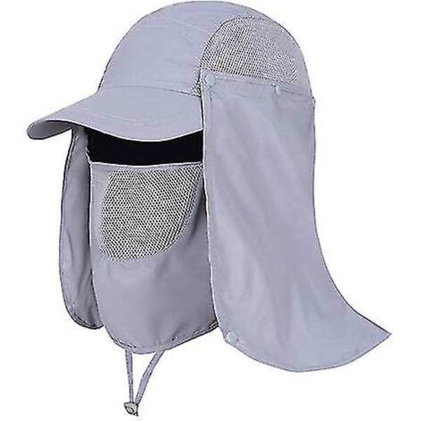 Avtakbar Solskjermhatt 3 i 1 Integrert Caps Anti-UV Ansikt