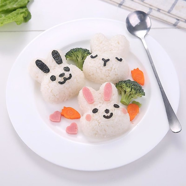 DIY Kaninform Matvaregodkjent Materiale Kreativ Form Sushi Risrull Bento Form Håndverk Risrullform