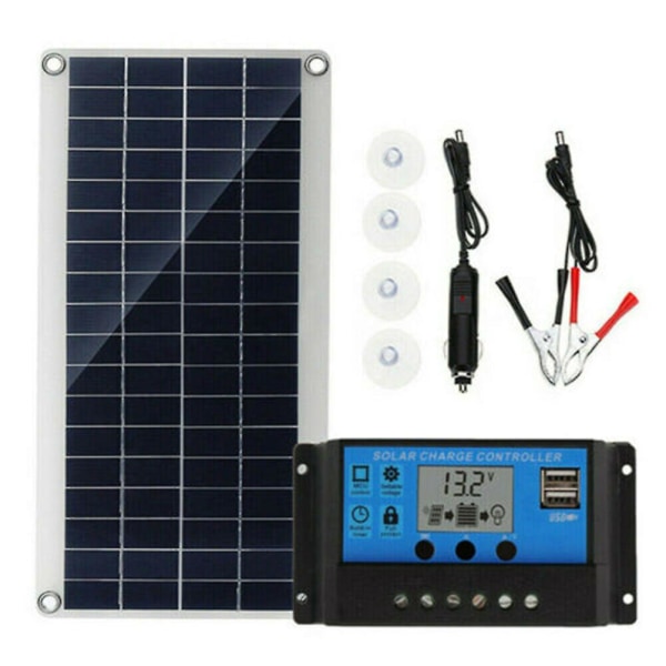 18 V C Laddare Bil Solpaneler Underhållsladdare 12 Volt Batterier Utomhus Solar Laddare Solar Batte Black 43X20CM