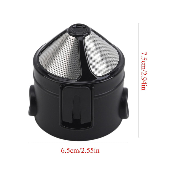 Kaffefilter Hopfällbar Brygg Rostfritt Stål Filter Passar Alla Koppar (2st)