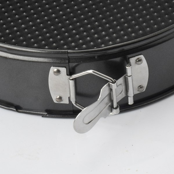 Fjäderbakplåt, kakplåt, glasslock, rostfritt stål kakplåt, avtagbar botten, non stick kakplåt