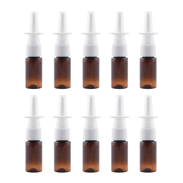 10 st påfyllningsbar sprayflaska parfym sprayflaska vätskeförvaringsbehållare Brun9,9X2,3X2,3CM Brown 9.9X2.3X2.3CM