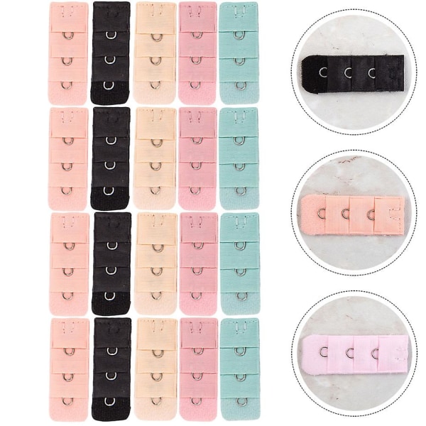 30 st Bra Extenders Haken Bra Extender Rems Haken Bra Rems Förlängning Haken Bra Tillbehör Slumpmässigt C Random Color 0.3X2X5CM
