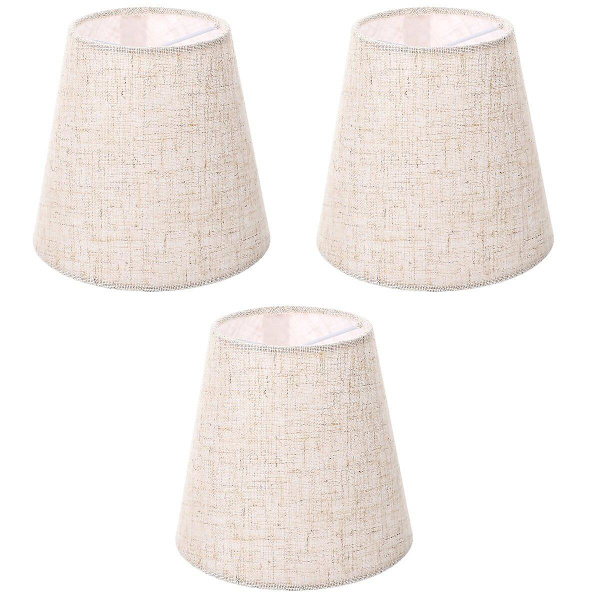3 stk. Stof Lampskærme Chandelier Vægslampe Støvsikre Dæksler Lampetilbehør 3stk 14X13X9CM 3pcs 14X13X9CM