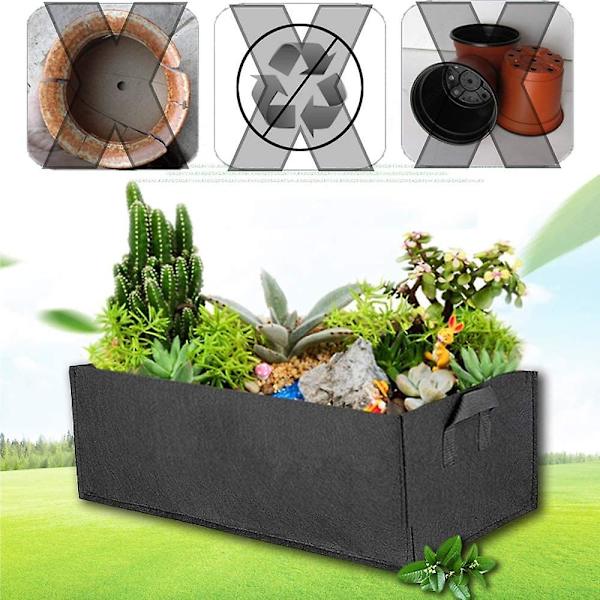 5-pack Växtpåsar Grönsaksodlingspåsar Sidoplanteringskrukor Andningsbara Trädgårdsplanteringsbehållare För Potatis, Tomat, Morot 5 Gallon Brun