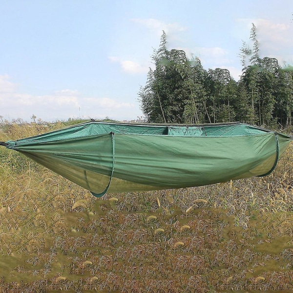 Camping Hængekøje Med Net Kompatibel Med Vandreture Camping Sort
