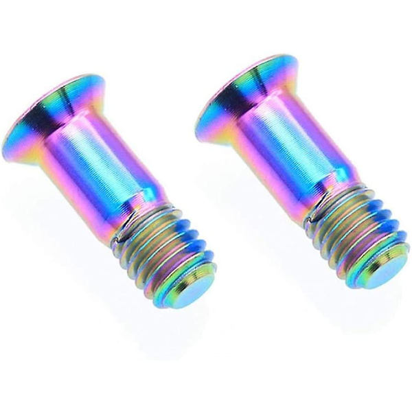 M5*14.2mm Sykkel Stem Bolt Sykkel Bakgir Bolt Titan Bolt Jockey Hjul Bolt Deler Sykkel Girskifter Guide Rulle Bolt Skrue (2 stk, Farge)