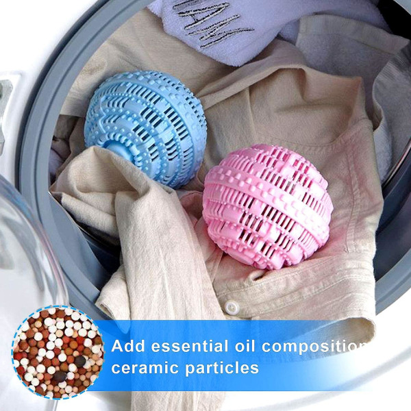 Vaskeballer, gjenbrukbar miljøvennlig vaskeball, naturlig vaskeball, antibakteriell og slitesterk, miljøvennlig ballvaskeball for vask av Mac