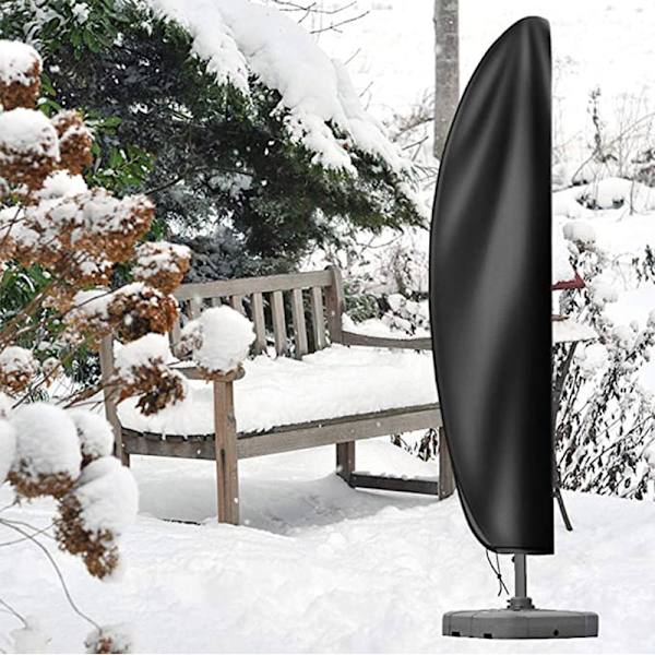 Parasollskydd Vattentätt Utomhus Anti-UV Parasollskydd med Dragkedja (Passar Offset Parasoll 9ft-12ft)