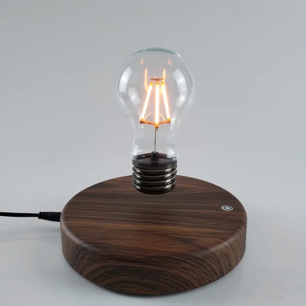 Magneettinen leijuva kelluva langaton LED-lamppu langattomalla laturilla, huoneen tai toimiston sisustukseen, ainutlaatuiset lahjat kaksi osaa