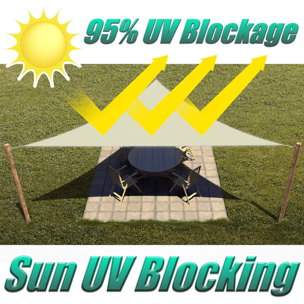 Harmaa kolmion muotoinen aurinkovarjo kangas aurinkosuoja kangas UV-kestävä raskaaseen käyttöön kaupallinen laatu - ulkoterassi parkkipaikka-