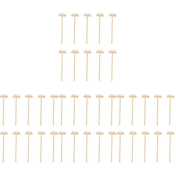 50 stk Unike Zen Hage Rake Slitesterk Bambus Te Kunst Hage Sandkasse Verktøy 40 stk 14X3.5CM 40 pcs 14X3.5CM
