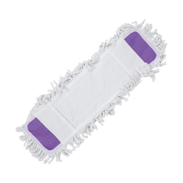 Bomullsmoppdynor Golvrengöringsduk Moppdynor Hemrengöring Mopptillbehör Vit 55X15CM White 55X15CM