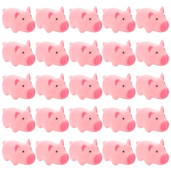 25 st Summer Baby Leksaker Mini Pig Toys Slow Toy Micro Pig Toy Squirt Sound Leksaker Sommar Party Favors5,5*3,1 cm 5.5*3.1 cm
