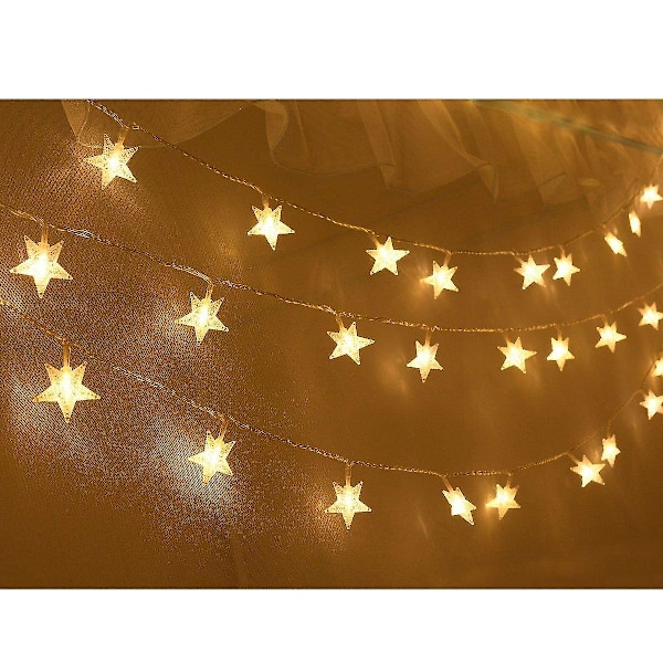 Stjerne Snefnug Lys Fairy String Lys Til Hotel Hjem Bryllupper Familie