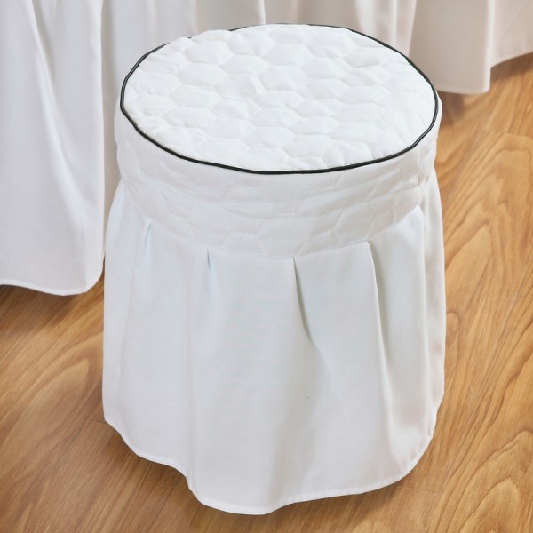 Elastinen pyöreä tuolinpäällinen kauneusalan pyöreille tuoleille - Hoitopeite tuoleille
